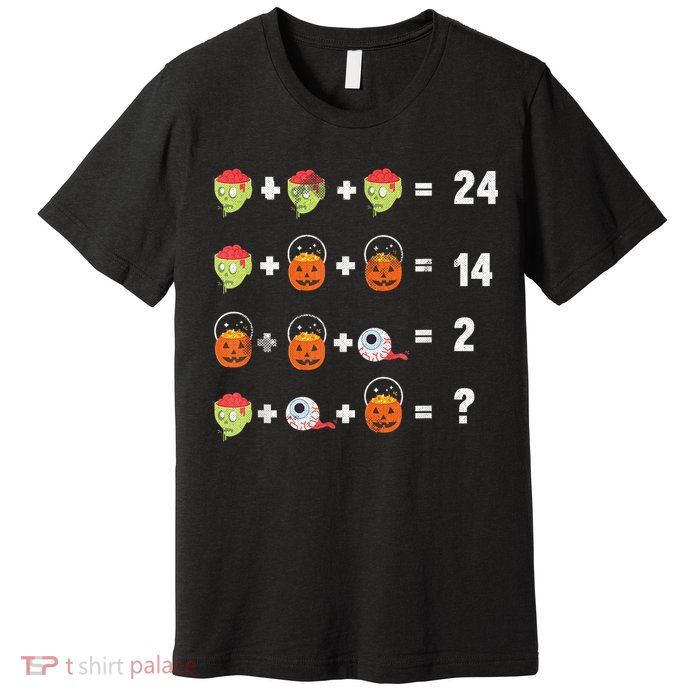 Math Puzzle Lazy DIY Halloween Costume Teacher Student Kids Premium T-Shirt