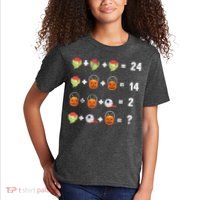 Math Puzzle Lazy DIY Halloween Costume Teacher Student Kids Kids T-Shirt