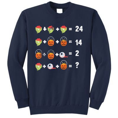 Math Puzzle Lazy DIY Halloween Costume Teacher Student Kids Tall Sweatshirt