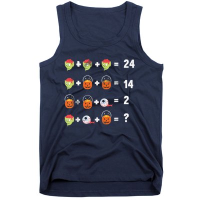 Math Puzzle Lazy DIY Halloween Costume Teacher Student Kids Tank Top