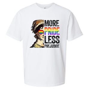 More Pride Less Prejudice Lgbt Gay Proud Ally Pride Month Sueded Cloud Jersey T-Shirt