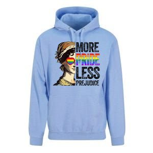 More Pride Less Prejudice Lgbt Gay Proud Ally Pride Month Unisex Surf Hoodie