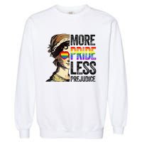 More Pride Less Prejudice Lgbt Gay Proud Ally Pride Month Garment-Dyed Sweatshirt