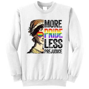 More Pride Less Prejudice Lgbt Gay Proud Ally Pride Month Sweatshirt