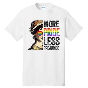 More Pride Less Prejudice Lgbt Gay Proud Ally Pride Month Tall T-Shirt