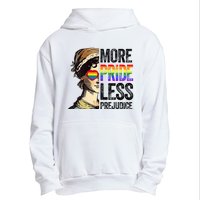 More Pride Less Prejudice Lgbt Gay Proud Ally Pride Month Urban Pullover Hoodie