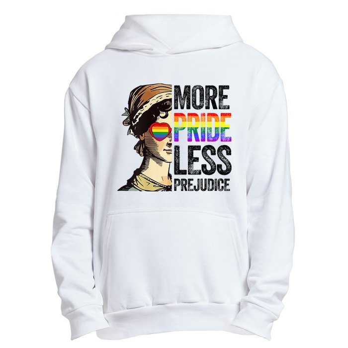 More Pride Less Prejudice Lgbt Gay Proud Ally Pride Month Urban Pullover Hoodie