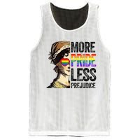 More Pride Less Prejudice Lgbt Gay Proud Ally Pride Month Mesh Reversible Basketball Jersey Tank