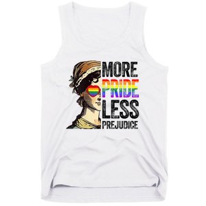 More Pride Less Prejudice Lgbt Gay Proud Ally Pride Month Tank Top