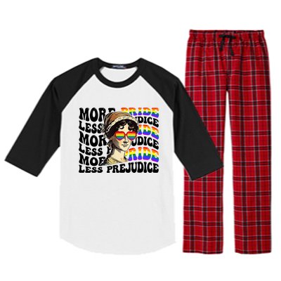 More Pride Less Prejudice Lgbt Gay Proud Ally Pride Month Raglan Sleeve Pajama Set