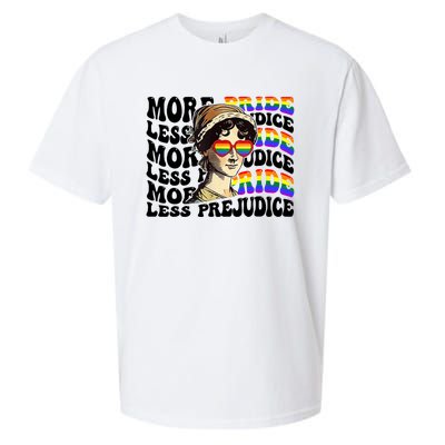 More Pride Less Prejudice Lgbt Gay Proud Ally Pride Month Sueded Cloud Jersey T-Shirt