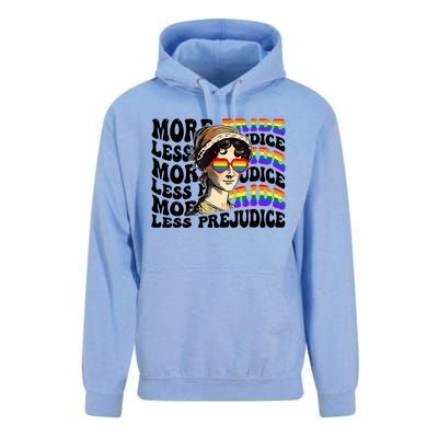 More Pride Less Prejudice Lgbt Gay Proud Ally Pride Month Unisex Surf Hoodie