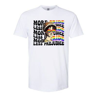 More Pride Less Prejudice Lgbt Gay Proud Ally Pride Month Softstyle CVC T-Shirt