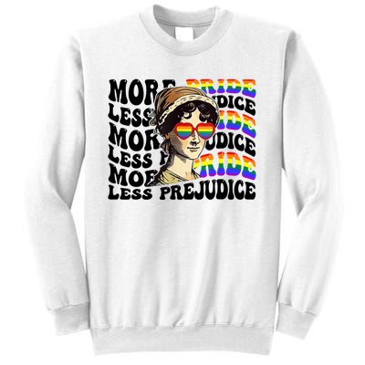 More Pride Less Prejudice Lgbt Gay Proud Ally Pride Month Sweatshirt