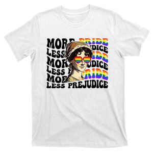 More Pride Less Prejudice Lgbt Gay Proud Ally Pride Month T-Shirt