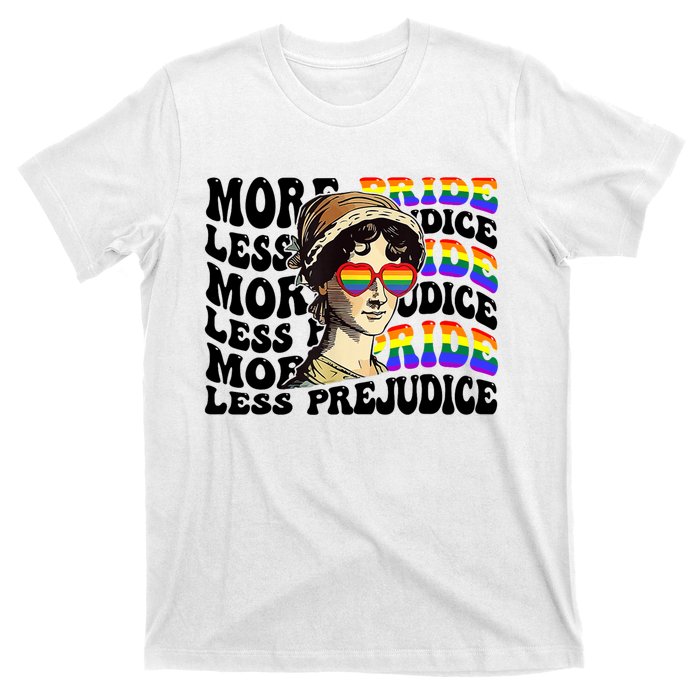 More Pride Less Prejudice Lgbt Gay Proud Ally Pride Month T-Shirt