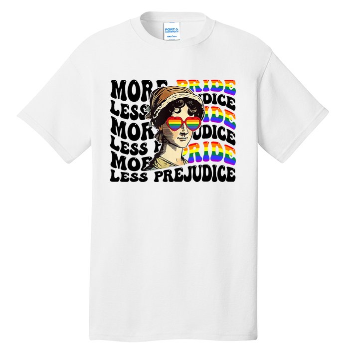 More Pride Less Prejudice Lgbt Gay Proud Ally Pride Month Tall T-Shirt