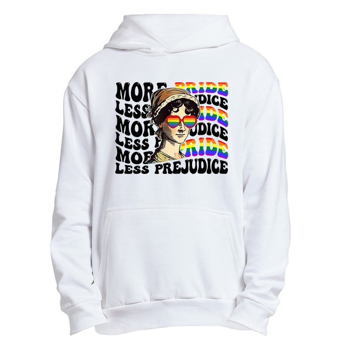 More Pride Less Prejudice Lgbt Gay Proud Ally Pride Month Urban Pullover Hoodie