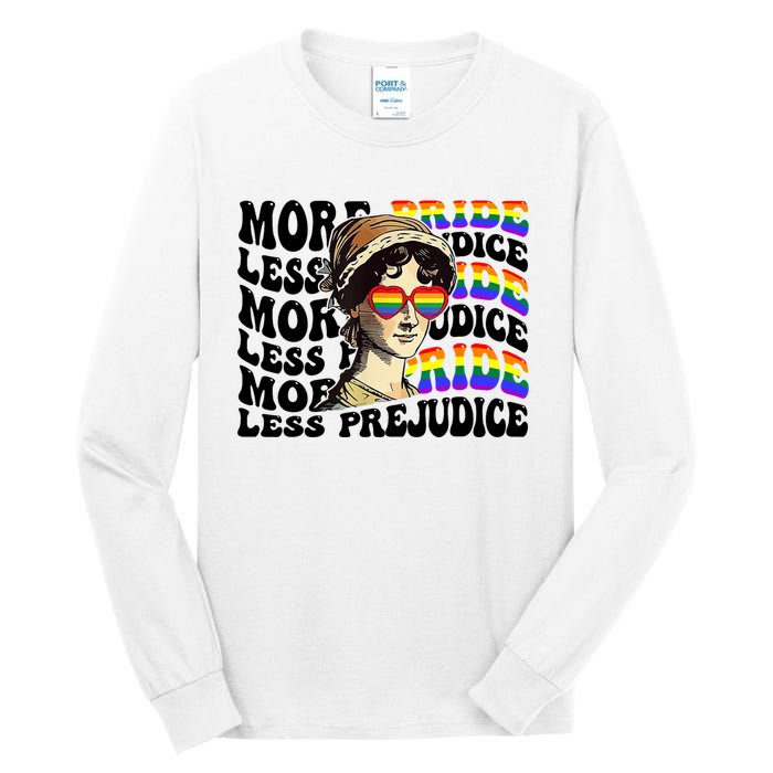 More Pride Less Prejudice Lgbt Gay Proud Ally Pride Month Tall Long Sleeve T-Shirt