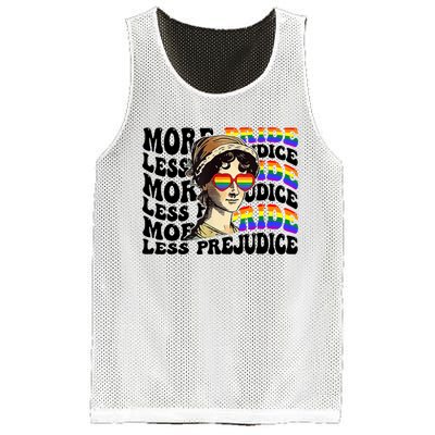 More Pride Less Prejudice Lgbt Gay Proud Ally Pride Month Mesh Reversible Basketball Jersey Tank