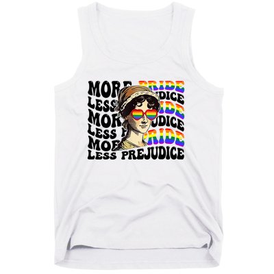 More Pride Less Prejudice Lgbt Gay Proud Ally Pride Month Tank Top