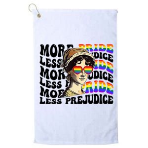 More Pride Less Prejudice Lgbt Gay Proud Ally Pride Month Platinum Collection Golf Towel