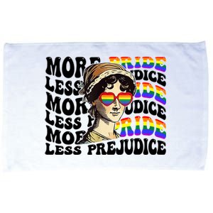 More Pride Less Prejudice Lgbt Gay Proud Ally Pride Month Microfiber Hand Towel