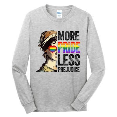 More Pride Less Prejudice Lgbt Gay Proud Ally Pride Month Tall Long Sleeve T-Shirt