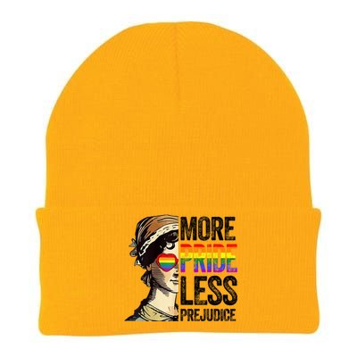 More Pride Less Prejudice Lgbt Gay Proud Ally Pride Month Knit Cap Winter Beanie