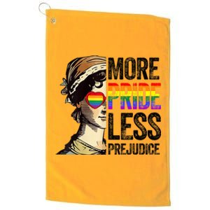 More Pride Less Prejudice Lgbt Gay Proud Ally Pride Month Platinum Collection Golf Towel