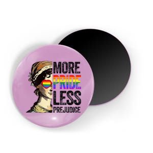 More Pride Less Prejudice Lgbt Gay Proud Ally Pride Month Magnet