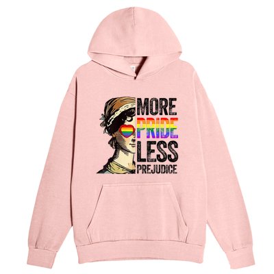 More Pride Less Prejudice Lgbt Gay Proud Ally Pride Month Urban Pullover Hoodie