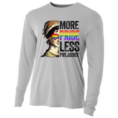 More Pride Less Prejudice Lgbt Gay Proud Ally Pride Month Cooling Performance Long Sleeve Crew