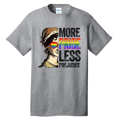 More Pride Less Prejudice Lgbt Gay Proud Ally Pride Month Tall T-Shirt