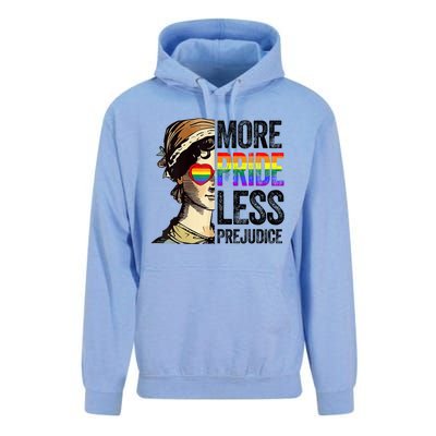 More Pride Less Prejudice Lgbt Gay Proud Ally Pride Month Unisex Surf Hoodie