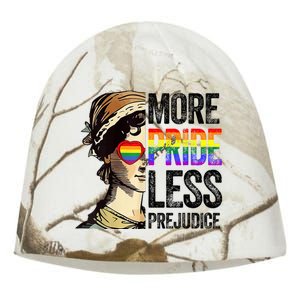 More Pride Less Prejudice Lgbt Gay Proud Ally Pride Month Kati - Camo Knit Beanie