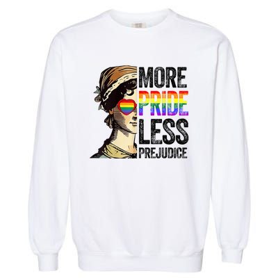 More Pride Less Prejudice Lgbt Gay Proud Ally Pride Month Garment-Dyed Sweatshirt