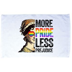 More Pride Less Prejudice Lgbt Gay Proud Ally Pride Month Microfiber Hand Towel