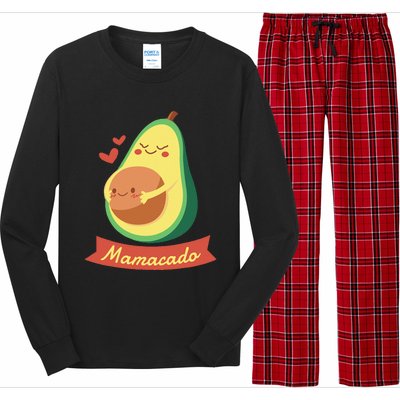 Mamacado Pregnant Mom Avocado Pregnancy Women Gifts Long Sleeve Pajama Set