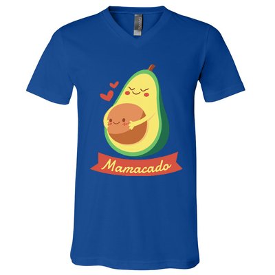 Mamacado Pregnant Mom Avocado Pregnancy Women Gifts V-Neck T-Shirt