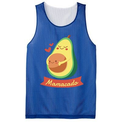 Mamacado Pregnant Mom Avocado Pregnancy Women Gifts Mesh Reversible Basketball Jersey Tank