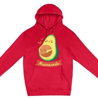 Mamacado Pregnant Mom Avocado Pregnancy Women Gifts Premium Pullover Hoodie