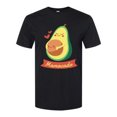 Mamacado Pregnant Mom Avocado Pregnancy Women Gifts Softstyle CVC T-Shirt