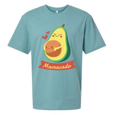 Mamacado Pregnant Mom Avocado Pregnancy Women Gifts Sueded Cloud Jersey T-Shirt