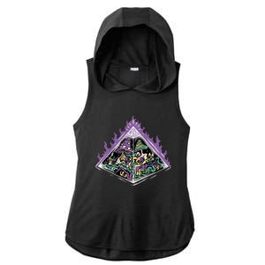 Mushroom Pyramid Ladies PosiCharge Tri-Blend Wicking Draft Hoodie Tank