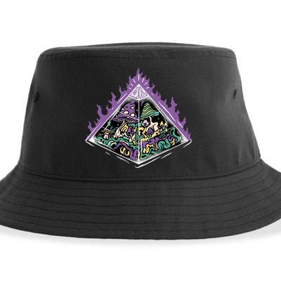 Mushroom Pyramid Sustainable Bucket Hat