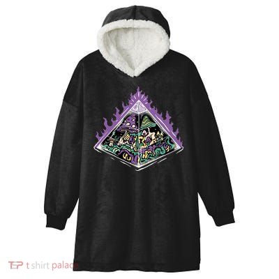 Mushroom Pyramid Hooded Wearable Blanket