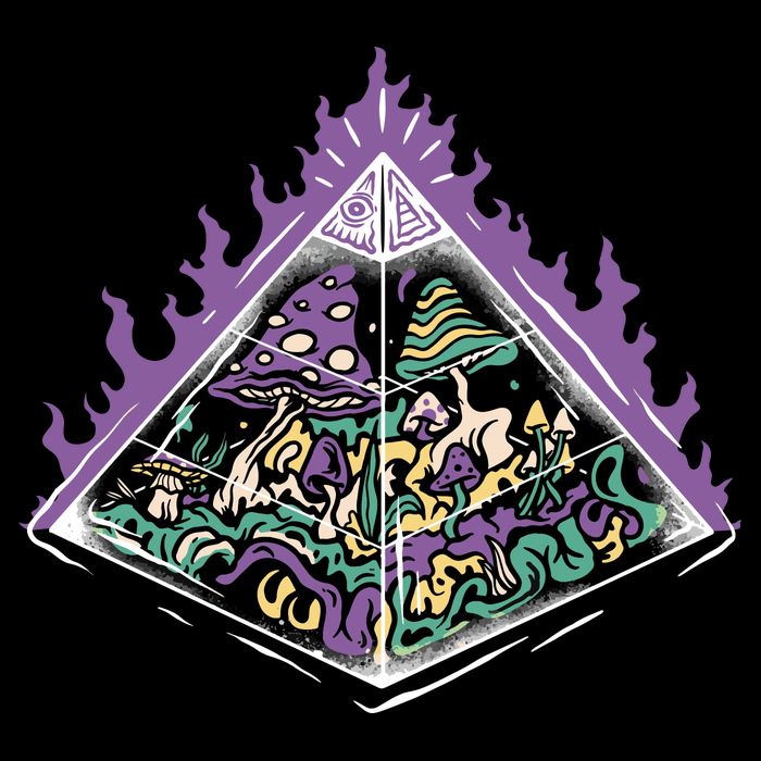 Mushroom Pyramid Bucket Hat