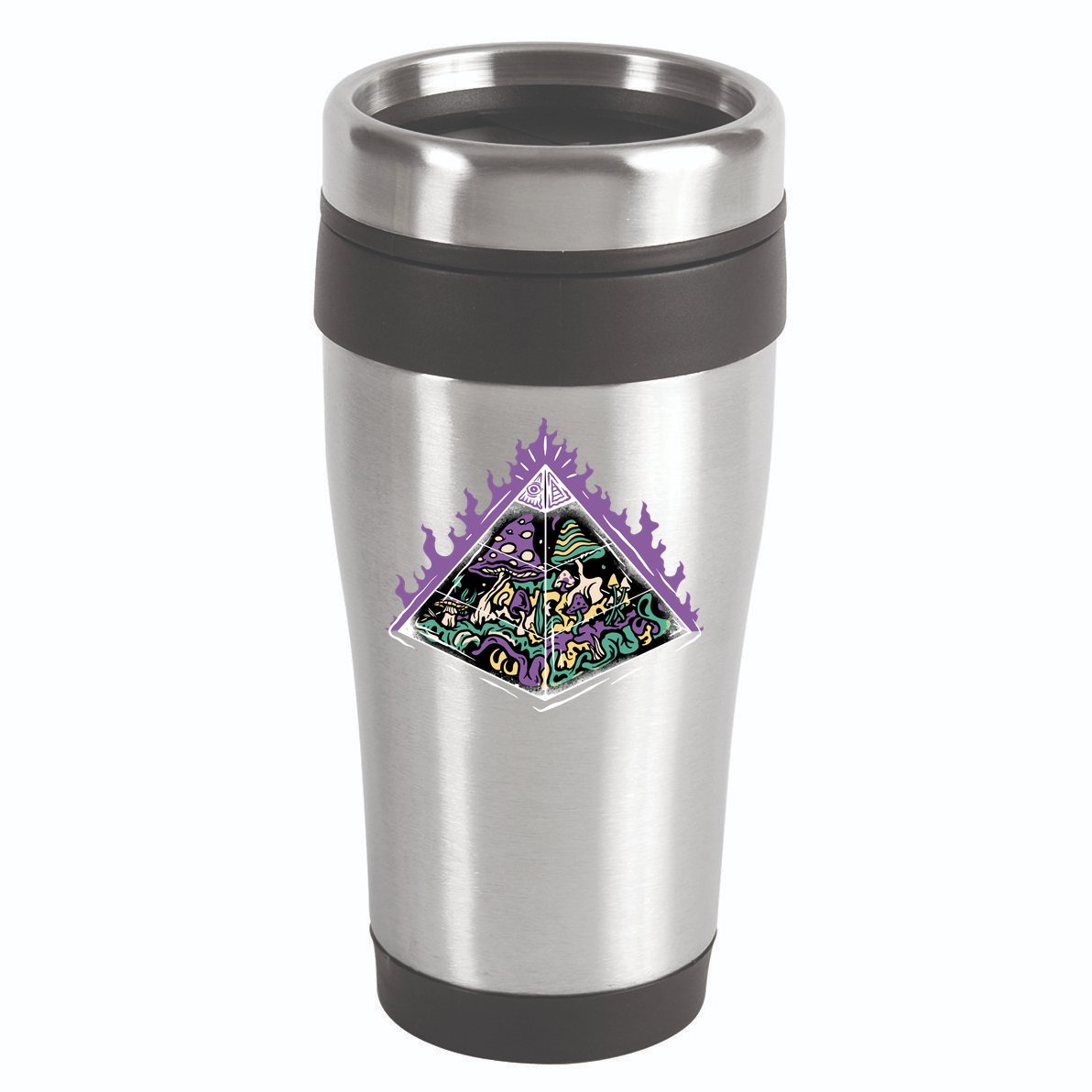 Mushroom Pyramid 16oz Travel Tumbler