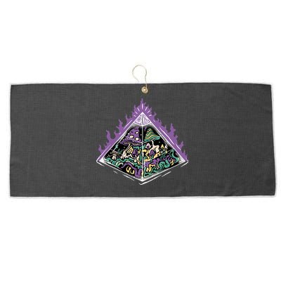 Mushroom Pyramid Large Microfiber Waffle Golf Towel